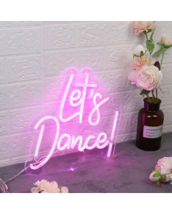 Let&#039;s Dance Pink Neon Sign