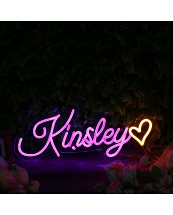 Kinsley Pink Neon Sign