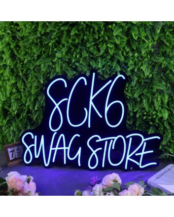 Sck6 Swag Store Blue Neon Sign