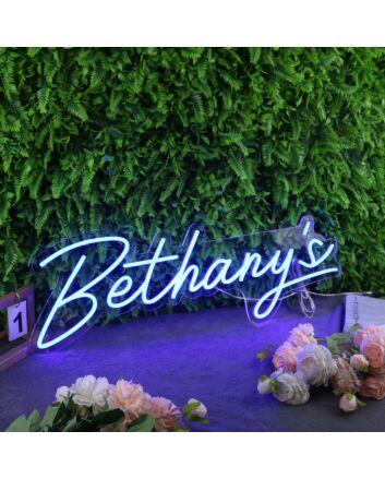Bethany&#039;s Blue Neon Sign