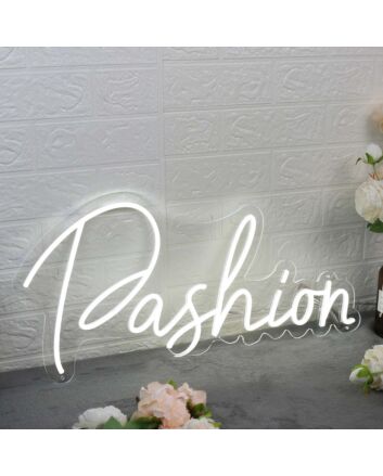 Pashion White LED Neon Sign