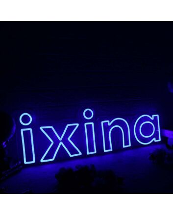 Ixina Blue Neon Sign