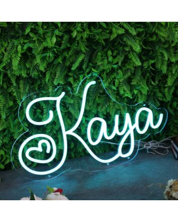Kaya Blue Neon Sign