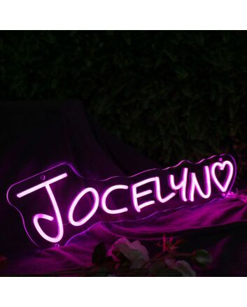 Jocelyn Pink Neon Sign