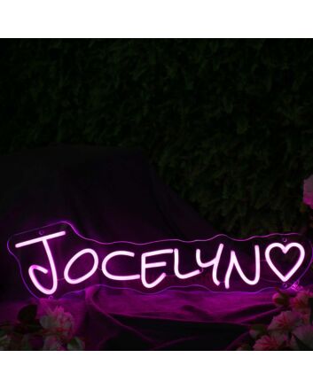 Jocelyn Pink Neon Sign