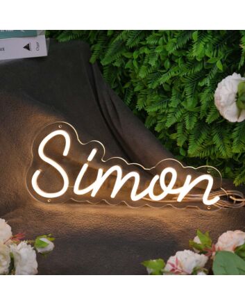 Simon Yellow Neon Sign