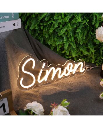 Simon Yellow Neon Sign