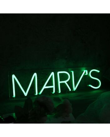 Marv s Green Neon Sign