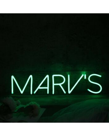 Marv s Green Neon Sign