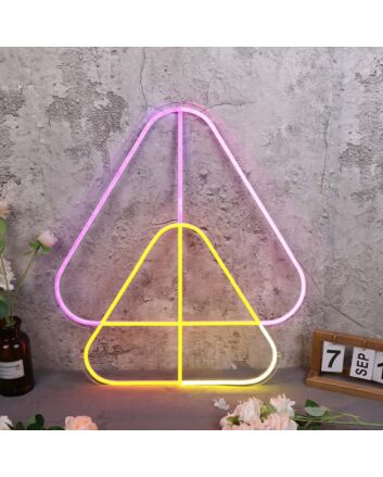 Overlapping Triangles Custom Neon Sign