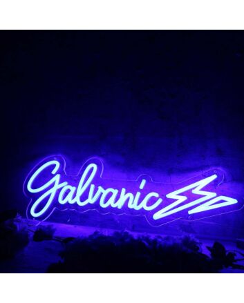 Galvanic Blue Neon Sign