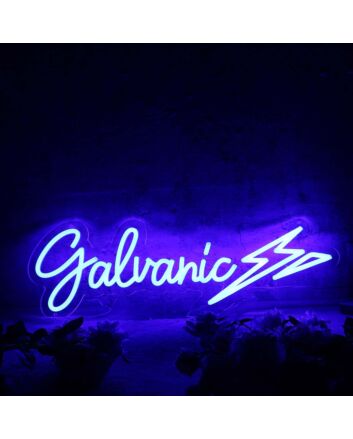 Galvanic Blue Neon Sign