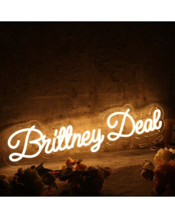 Brittney Deal Yellow Neon Sign