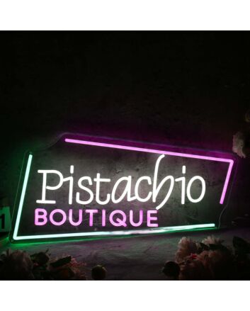 Pistachio Boutique Custom Neon Sign