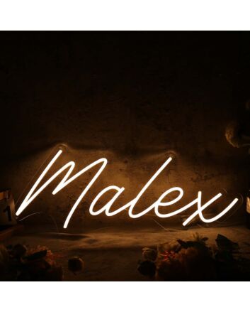Malex Yellow Neon Sign