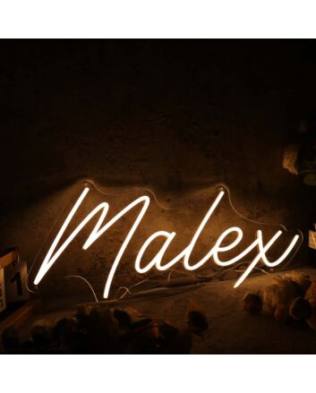 Malex Yellow Neon Sign