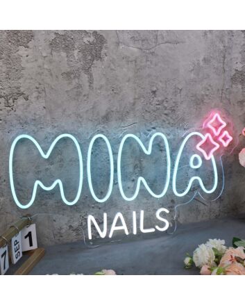 Mina Nails Neon Sign
