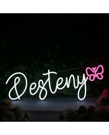 Desteny White Neon Sign