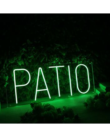 Patio Green Neon Sign