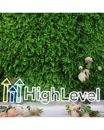 High Level White Neon Sign