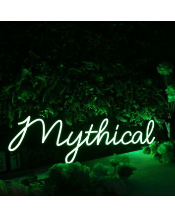 Mythical Green Neon Sign