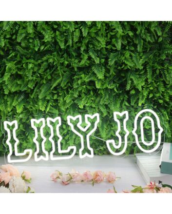 LILYJO White Neon Sign