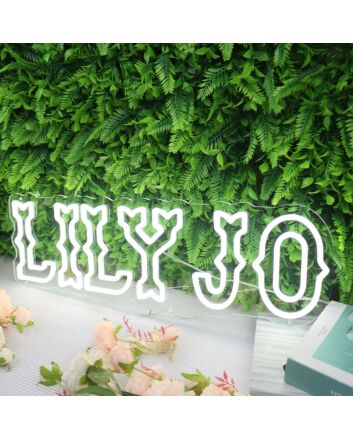 LILYJO White Neon Sign