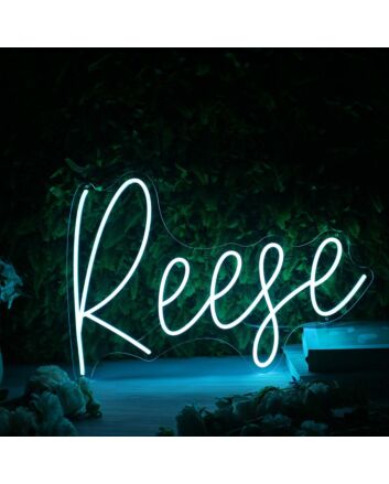 Reese Blue Neon Sign