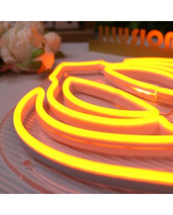 Abstact Pistil Orange Neon Sign