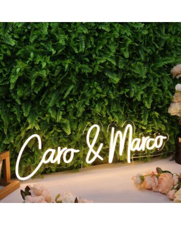 Caro And Marco Yellow Neon Sign
