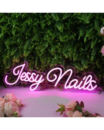 Jessy Nails Pink Neon Sign