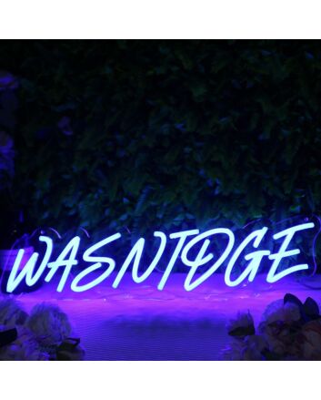 Wasnidge Blue Neon Sign