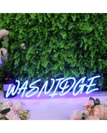 Wasnidge Blue Neon Sign
