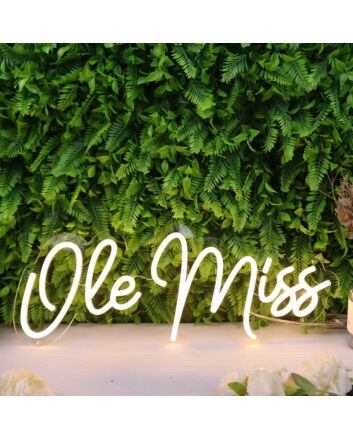 Ole Miss Yellow Neon Sign