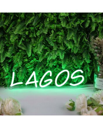 Lagos Green Neon Sign