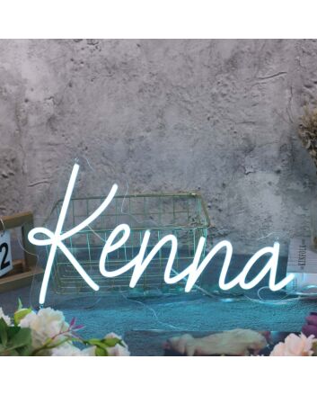 Kenna Blue Neon Sign
