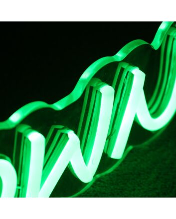 H-Town Green Neon Sign