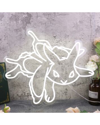 Mewtwo White Custom Neon Sign