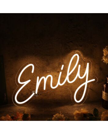 Yellow Emily Neon Sign