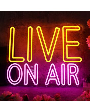 Live On Air Custom LED Neon Sign