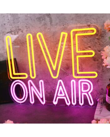 Live On Air Custom LED Neon Sign