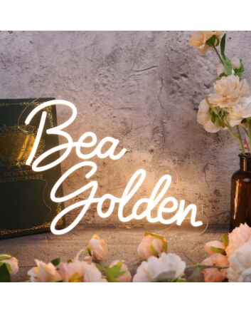 Bea Golden Yellow Neon Sign