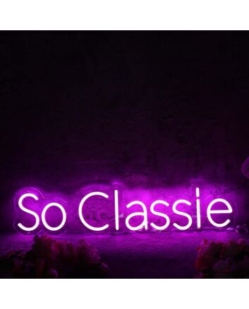 So Classie Purple Neon Sign