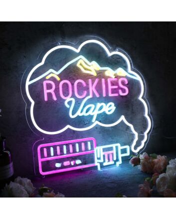 Rockies Vape Custom Neon Sign