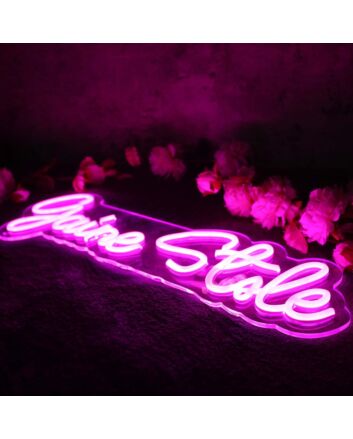 Gaine Style Purple Neon Sign