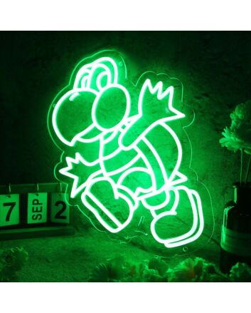 Green Koopa Troopa Green Neon Sign