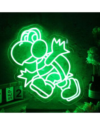 Green Koopa Troopa Green Neon Sign