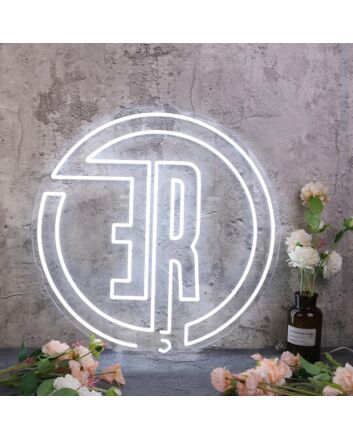 Aesthetic ER White Neon Sign
