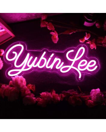 Yubin Lee Purple Neon Sign