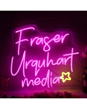 Fraser Urquhart Media Pink Neon Sign